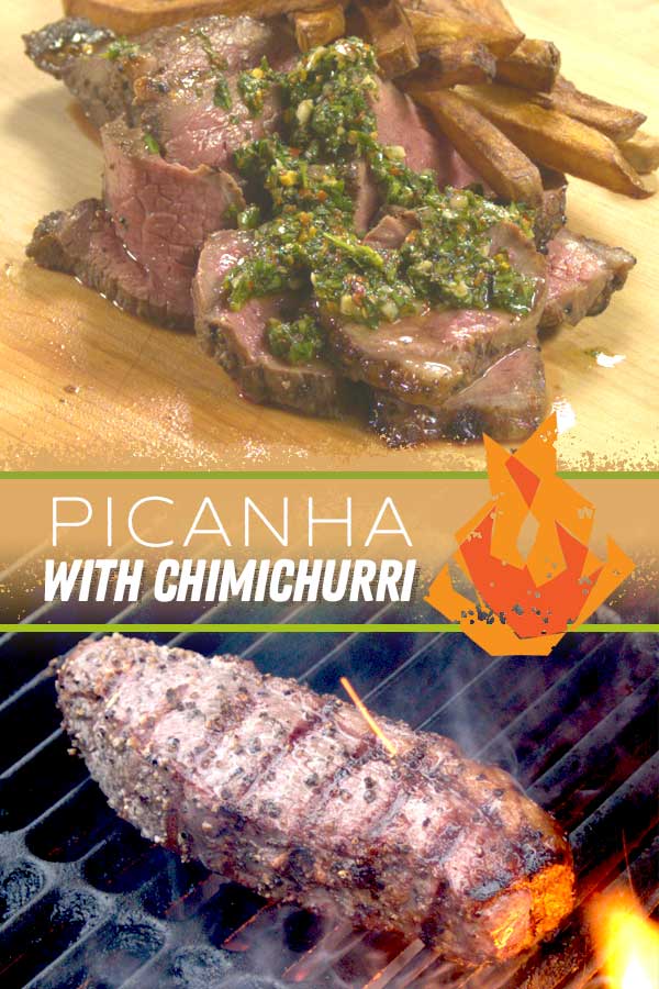 Grilled Picanha Roast with Chimichurri Sauce