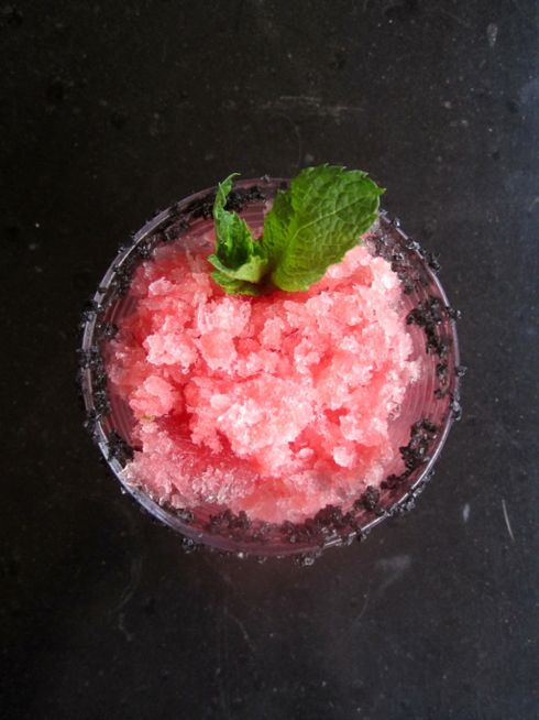 No-Bake Chilled Watermelon and Coconut Granita