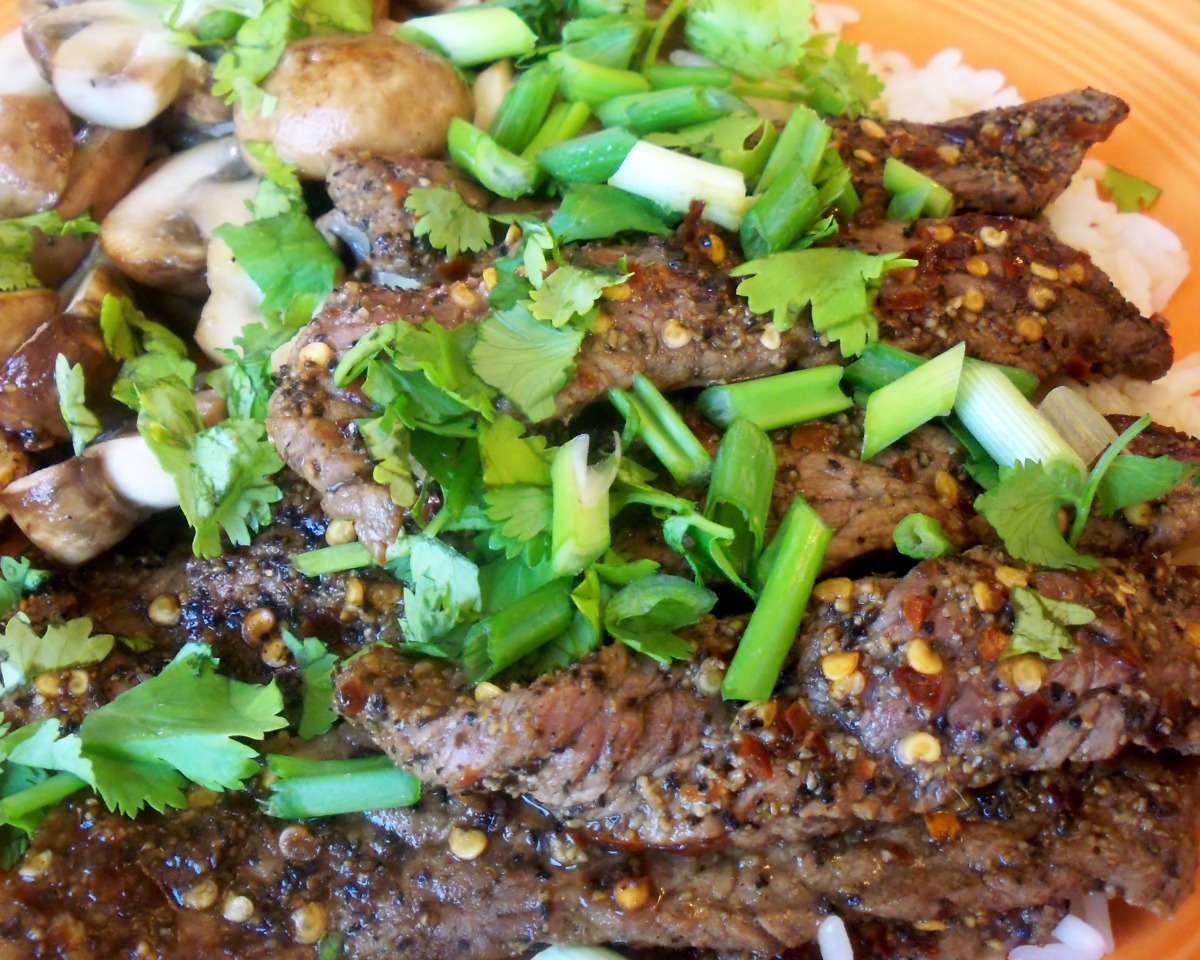 Spiced Beef Stir-Fry with Garlic and Fresh Herbs