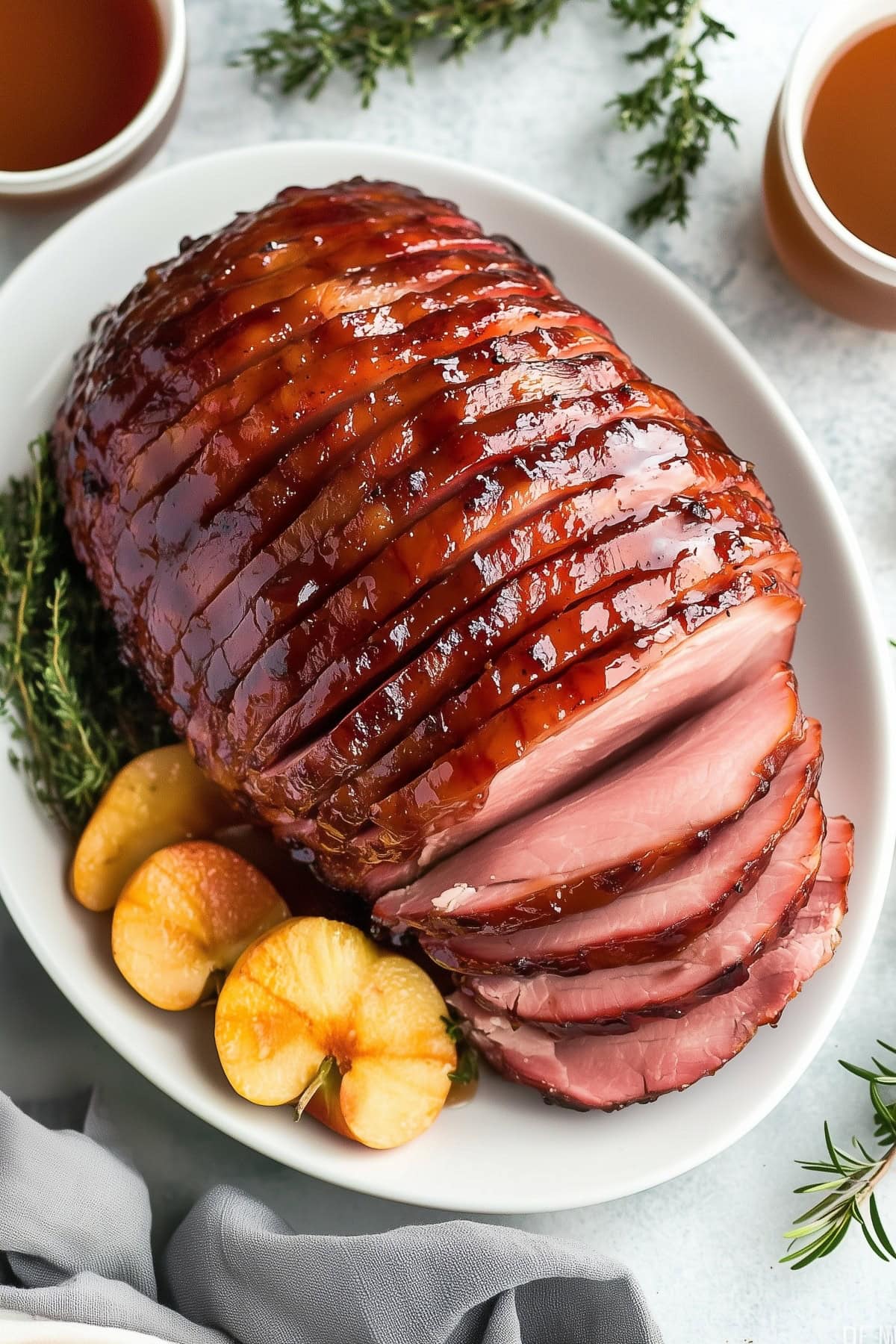 Maple-Glazed Ham with Spiced Clove Studs