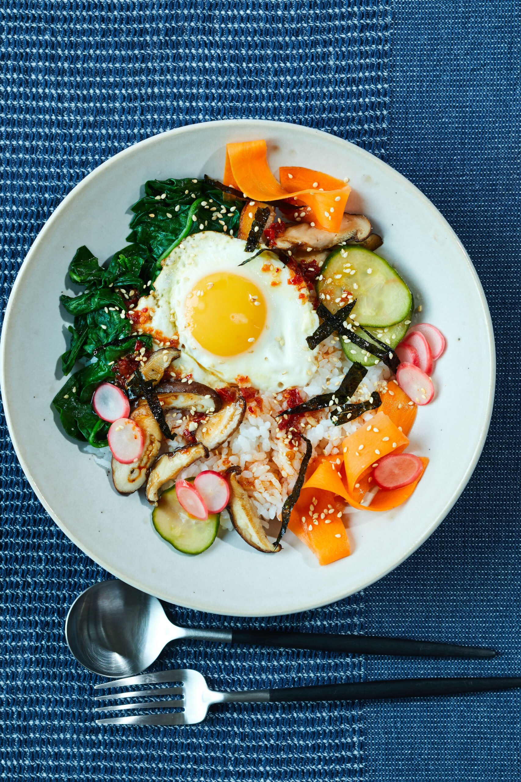Seoul-Style Bibimbap with Quick Pickled Vegetables