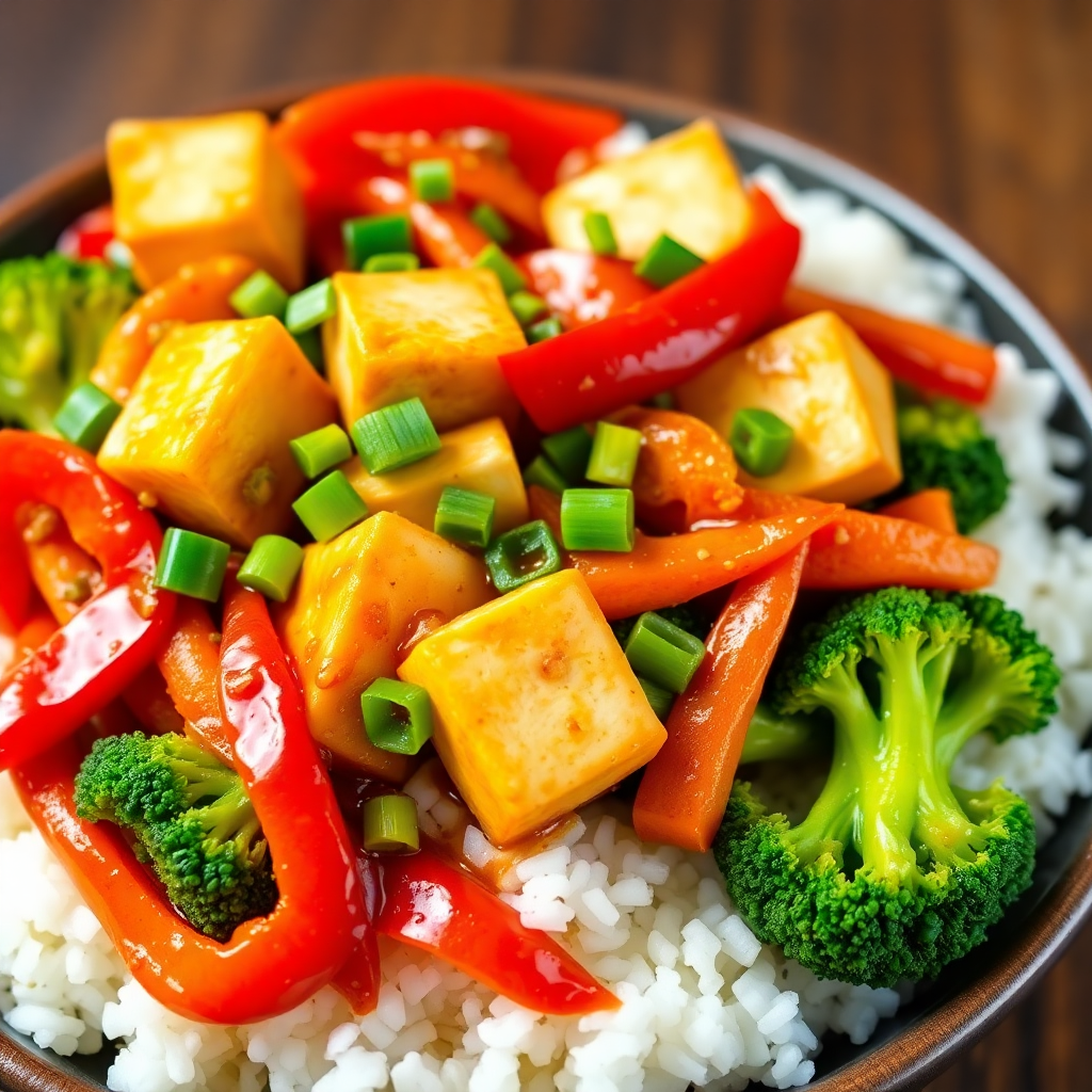 Stir-Fried Szechuan Tofu with Chili and Garlic