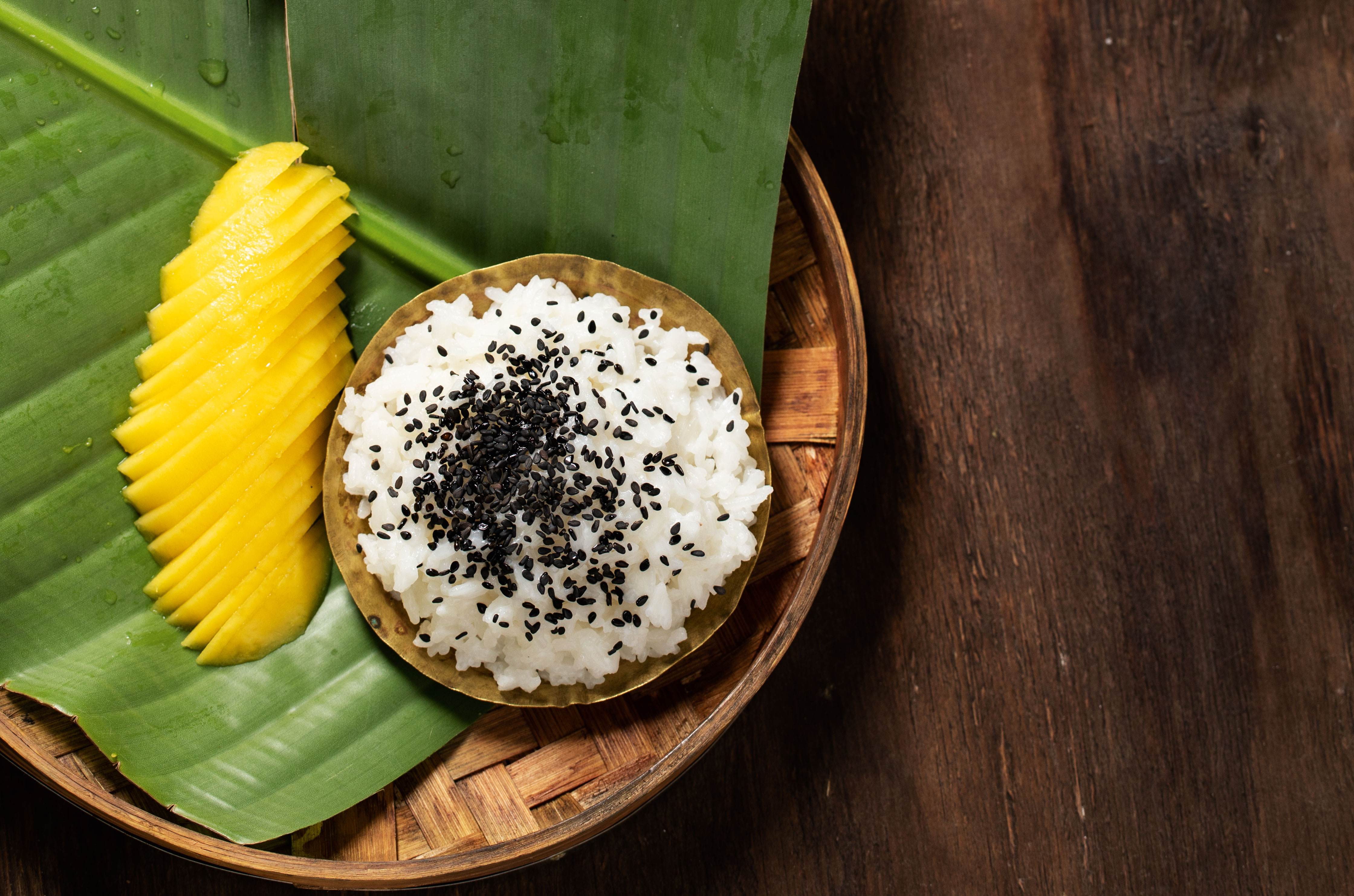 Mango and Coconut Sticky Rice with Toasted Sesame