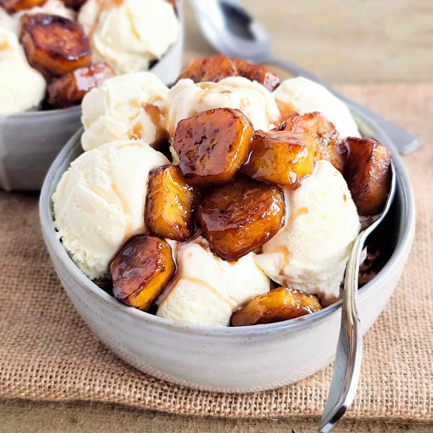 Baked Rum-Glazed Plantains with Cinnamon Sugar