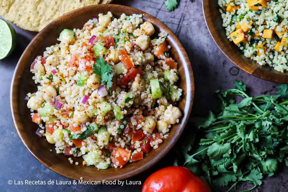 Easterns-Inspired Citrus Herb Quinoa Salad with Chickpeas