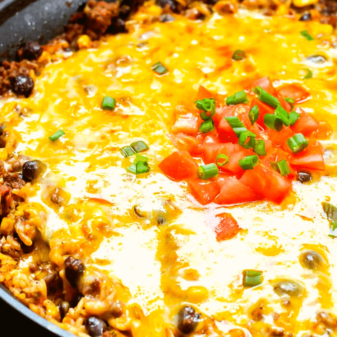 One-Pot Mexican Beef and Rice with Chipotle and Black Beans