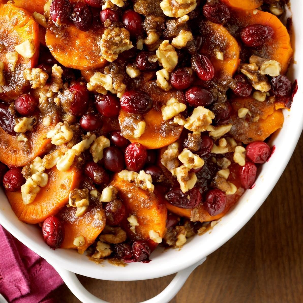 Sweet Potato and Cranberry Stuffing Bake
