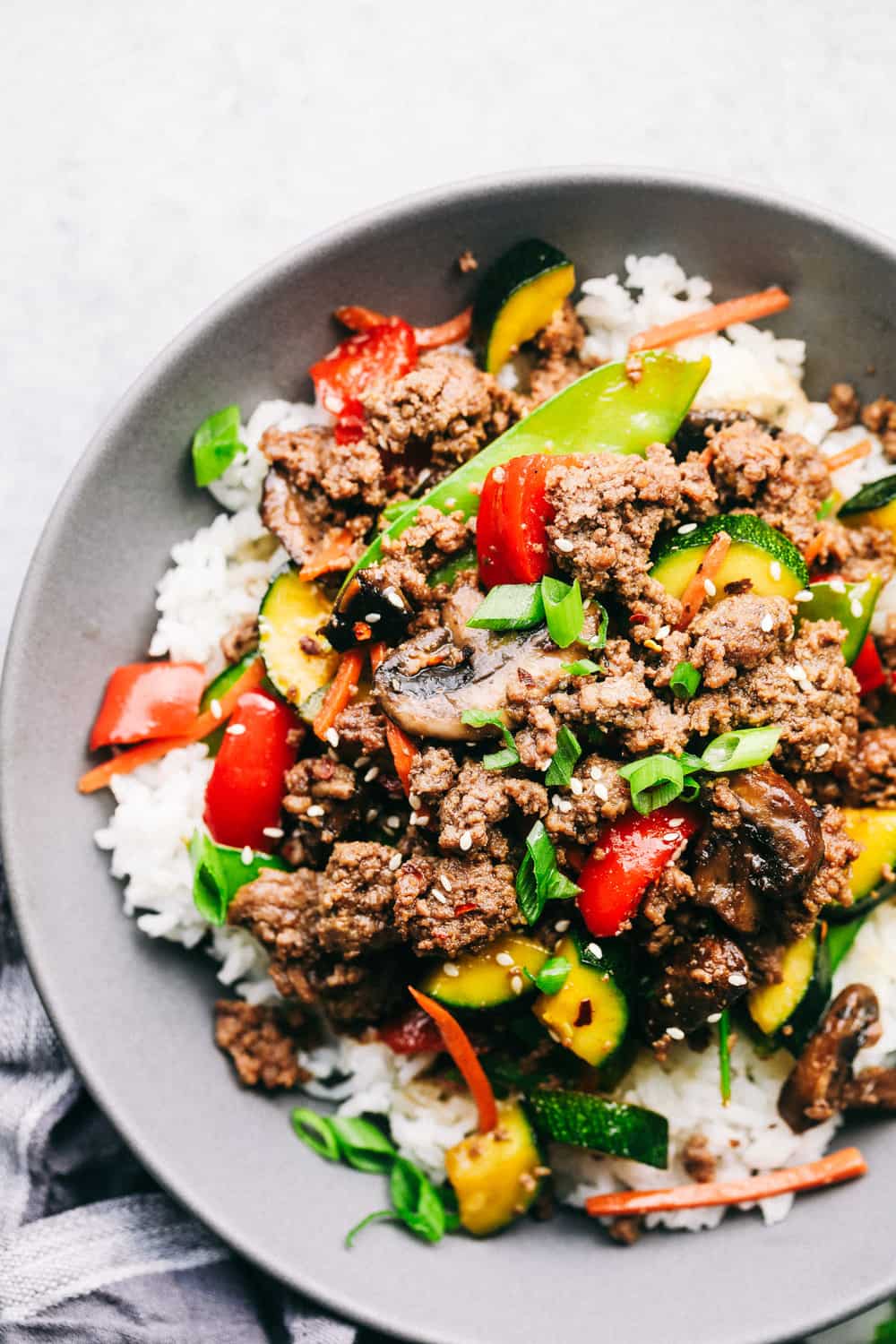 Soy-Ginger Glazed Korean Beef Stir Fry