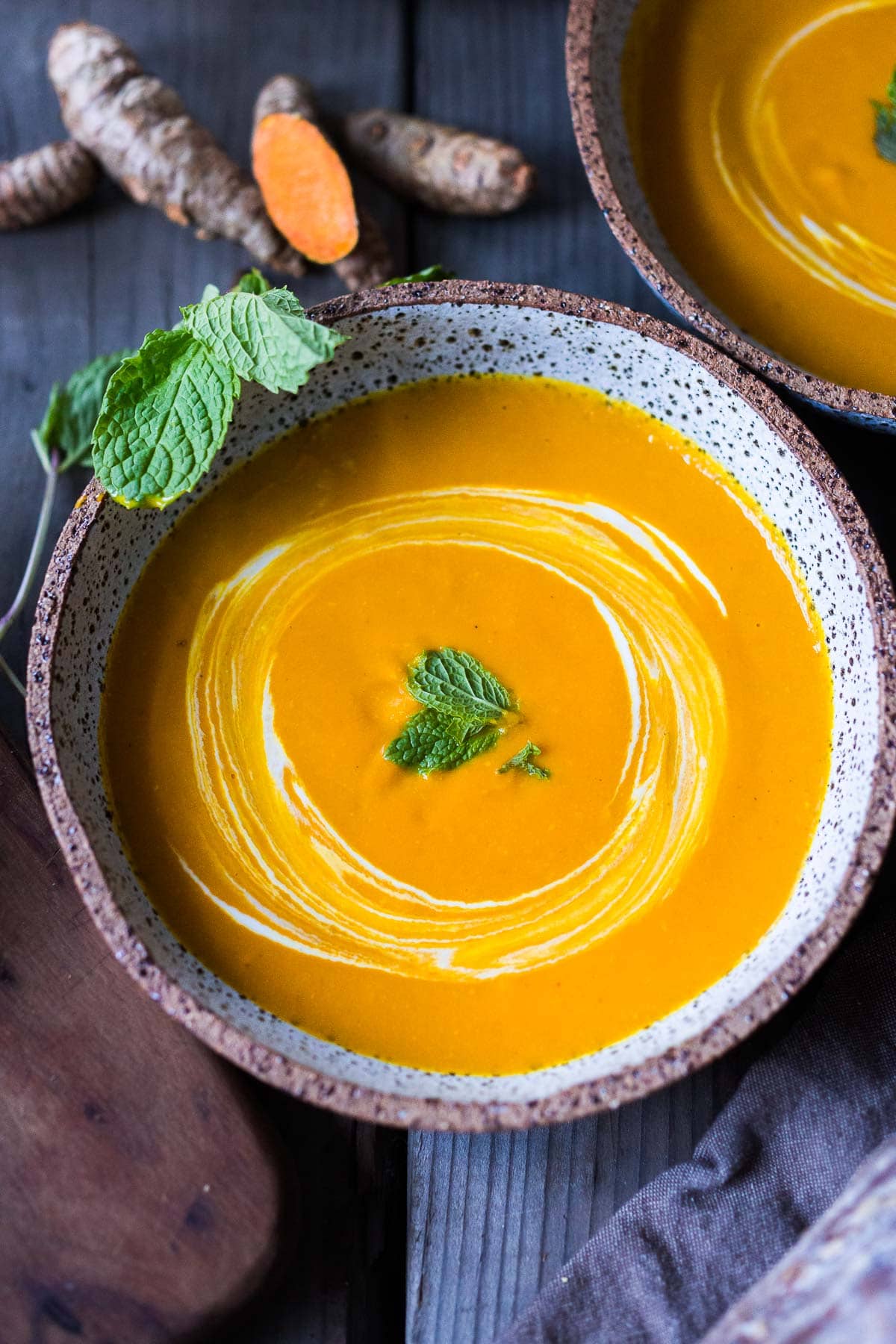 Spiced Ginger Carrot Soup to Soothe Sore Throat