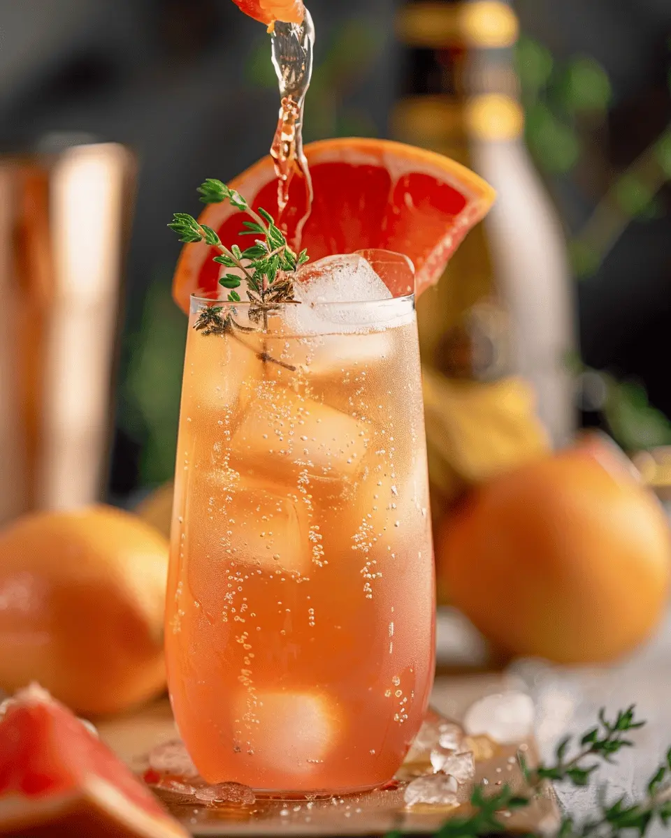 Vodka and Aperol Spritz with Grapefruit
