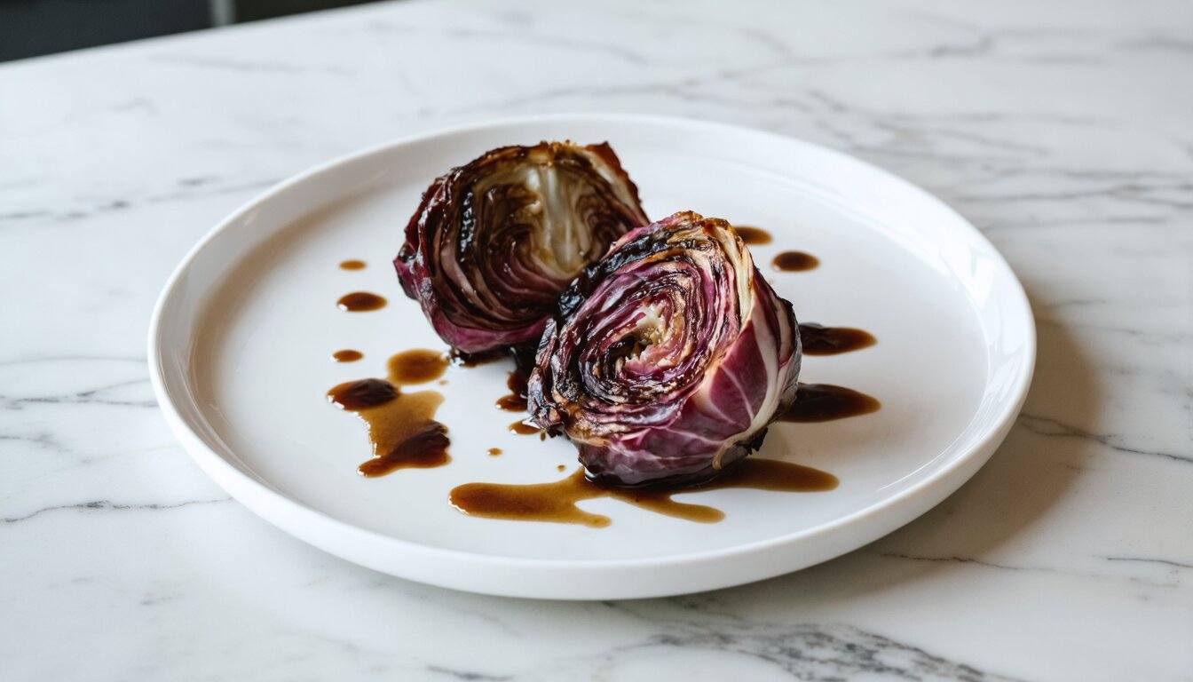 Grilled Radicchio Salad with Balsamic Reduction