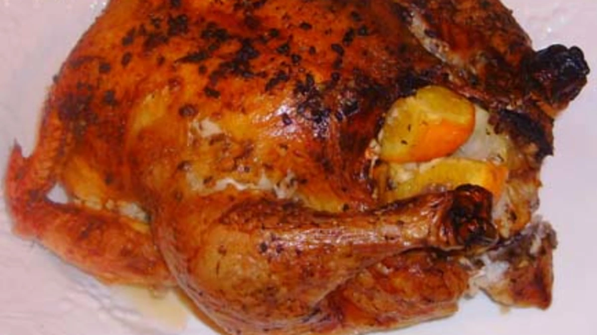 Pan-Seared Chicken with Citrus-Honey Glaze and Roasted Garlic
