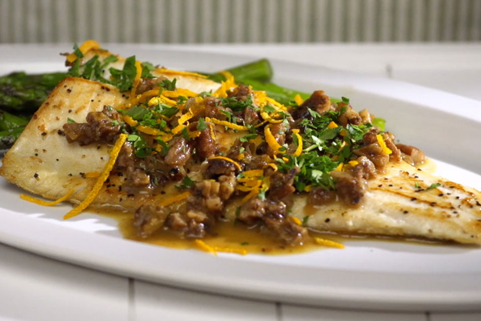 Pan-Seared Trout with Utah Juniper Berry Sauce