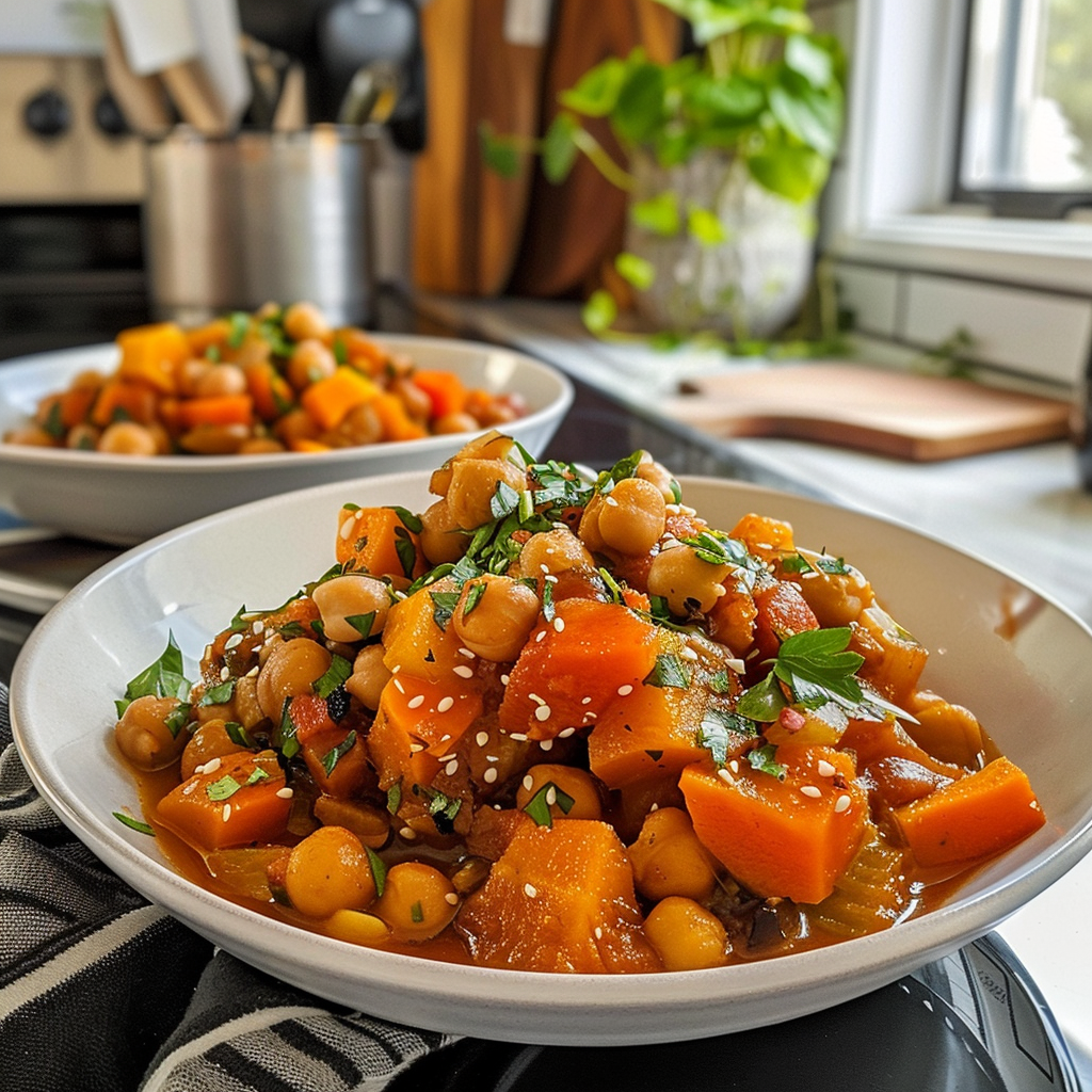 Baked Twelve-Spice Chickpea and Vegetable Stew
