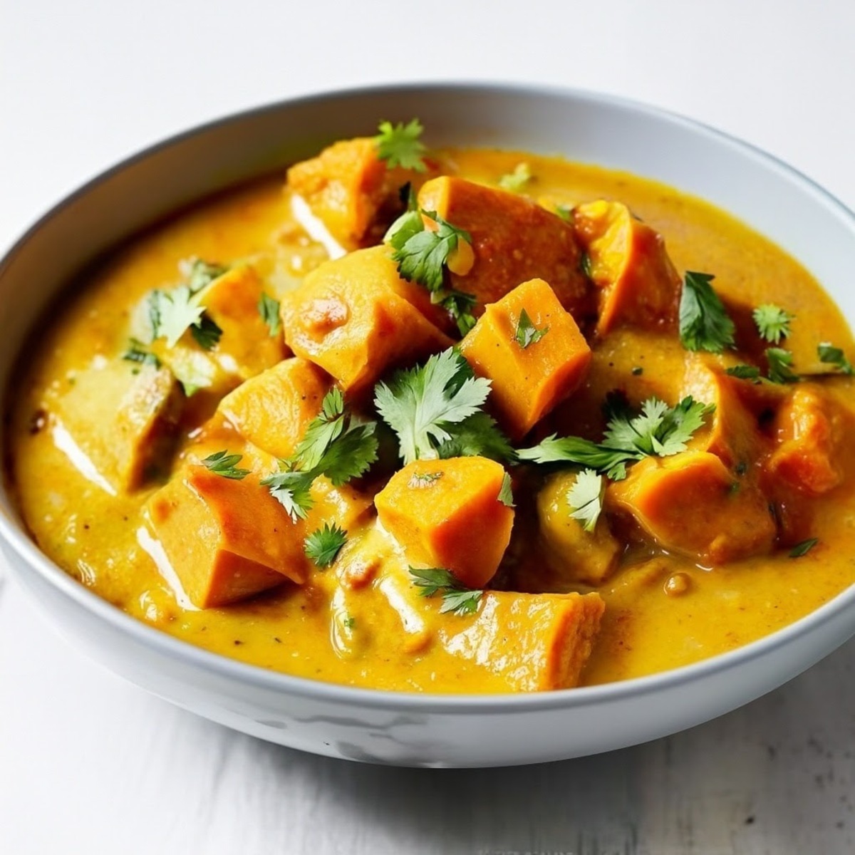 Creamy Pumpkin Curry with Coconut and Turmeric