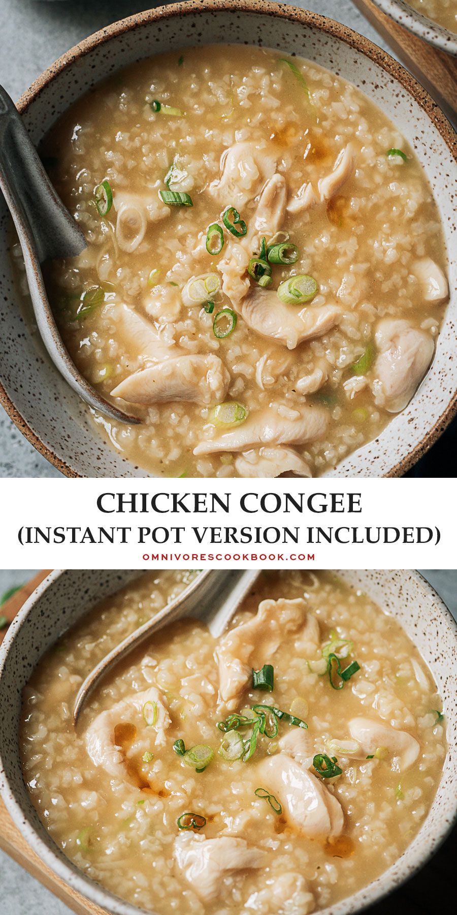 Chicken and Ginger Congee for Cold Comfort
