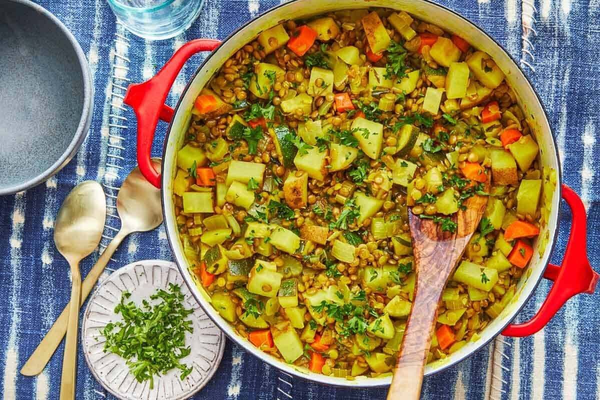 Ethiopian-Inspired Spiced Lentil and Vegetable Stew