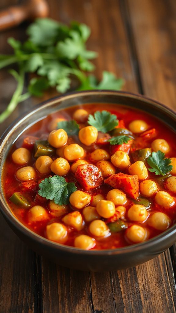 Harissa-Spiced Chickpea Stew