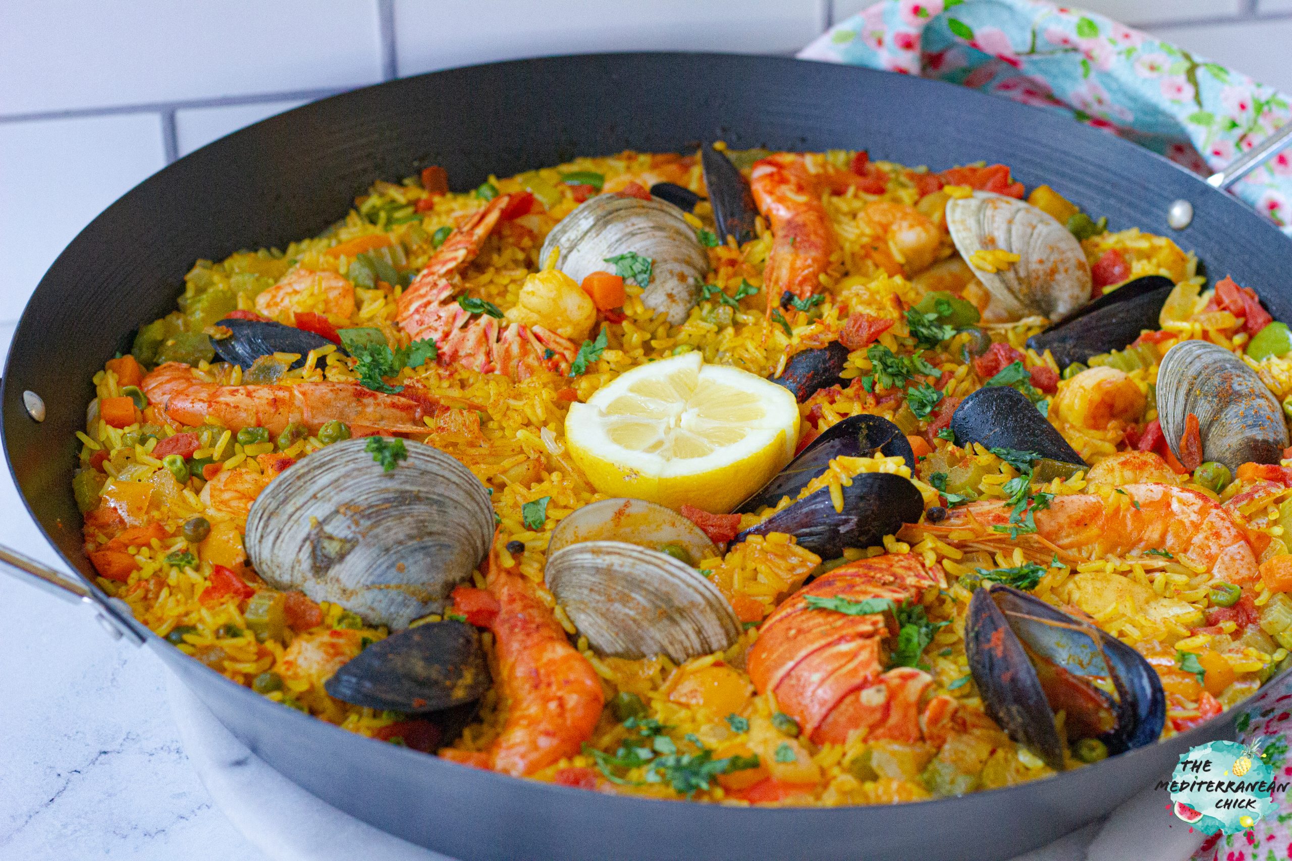 Saffron-Infused Spanish Seafood Paella
