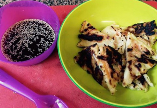 Korean-Style Seafood Pancakes with Dipping Soy Sauce