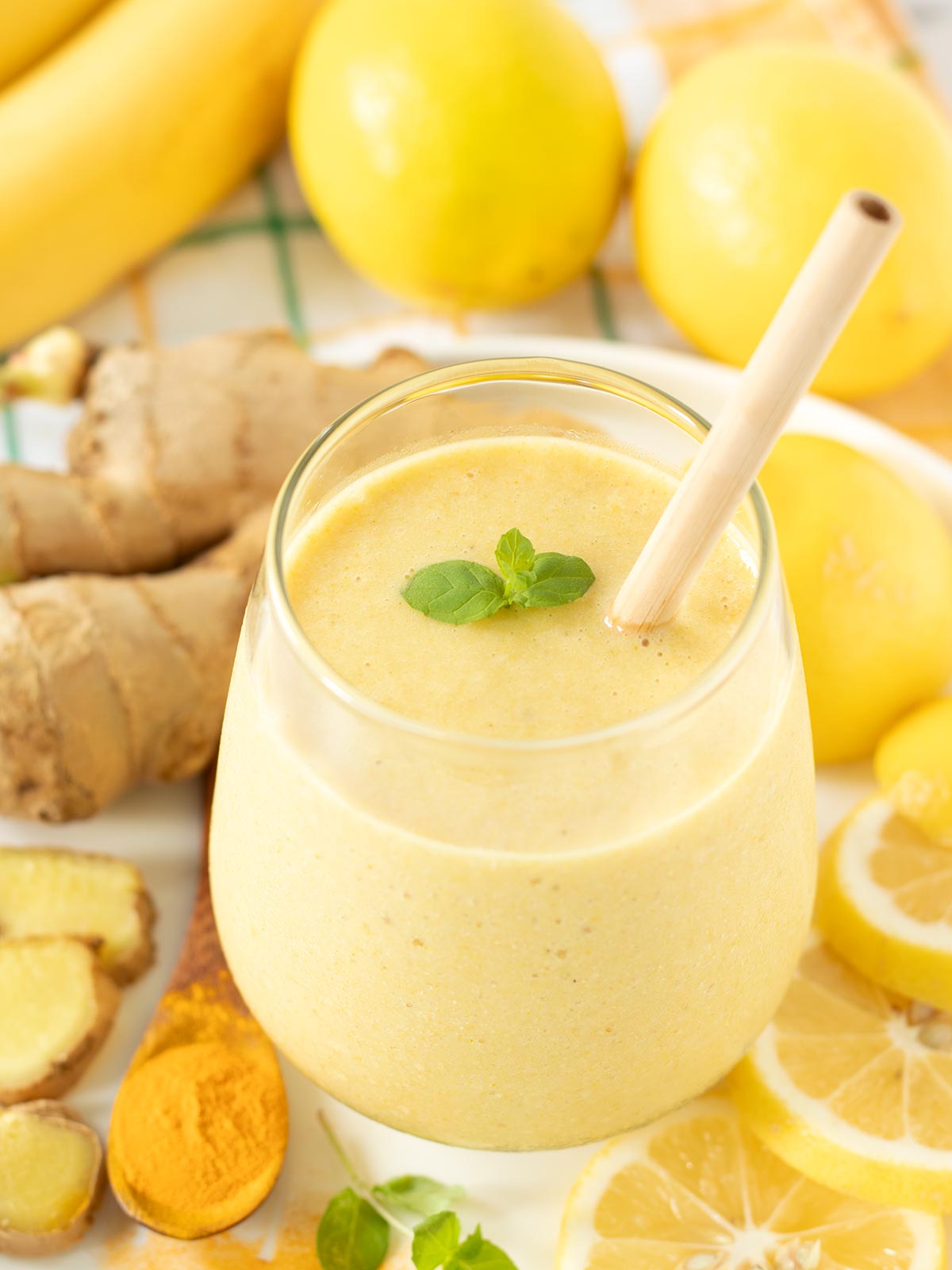 Warm Honey and Yogurt Ginger Smoothie