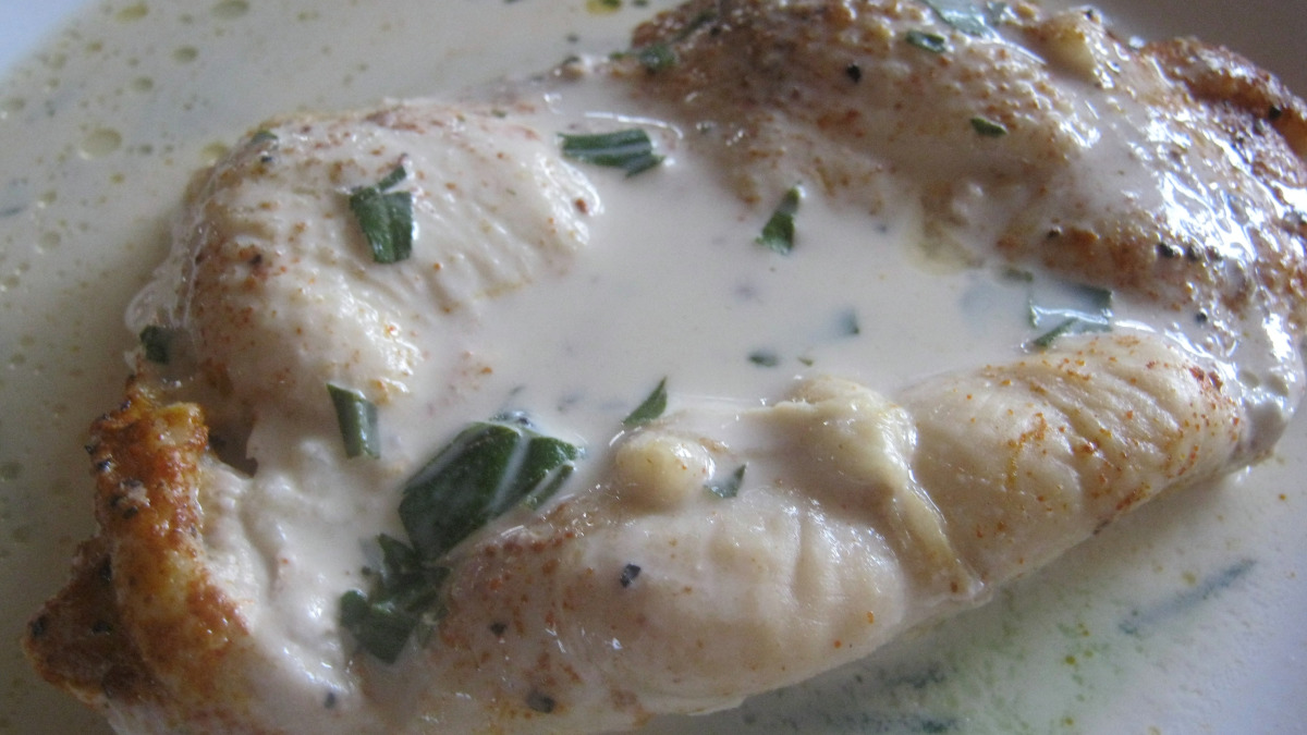 Sautéed Chicken with Mustard Cream and Thyme