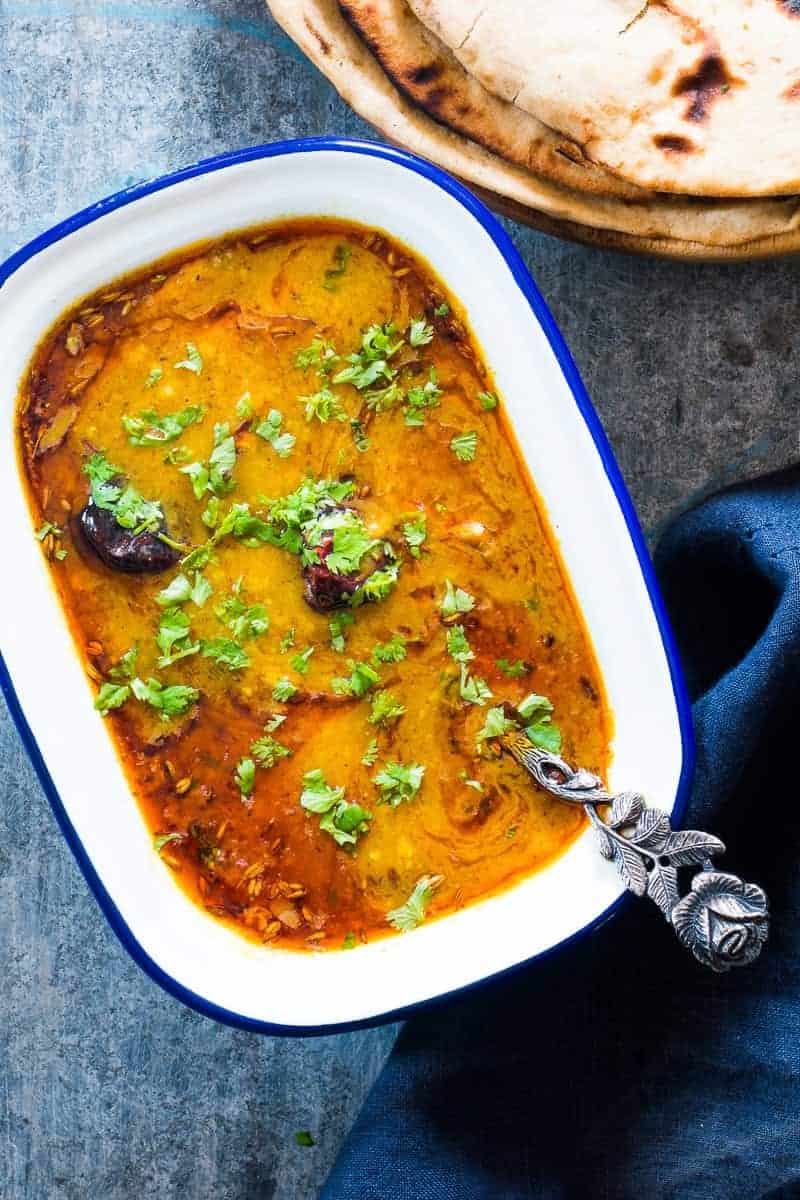 Punjabi-Style Spiced Lentil and Spinach Dal Tadka