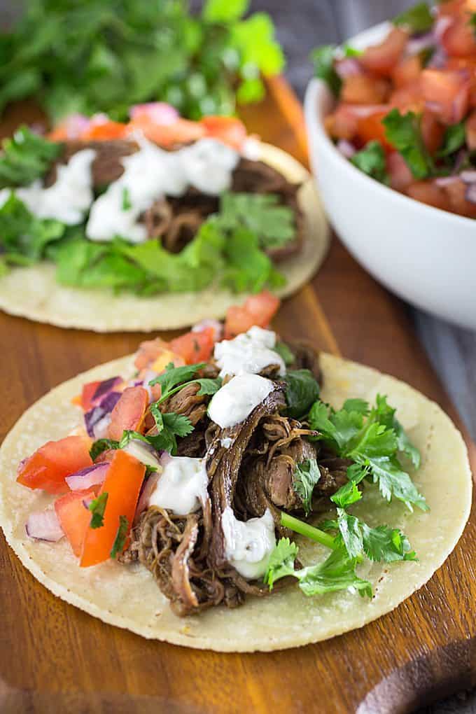 Slow-Cooked Carne Asada Tacos with Cilantro Lime Slaw