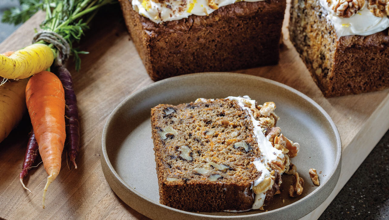 Spiced Carrot and Walnut Sheet Cake with Buttercream