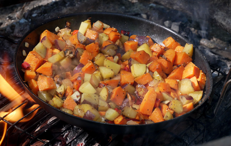 Spiced Nut-Free Breakfast Hash with Sweet Potato and Onion