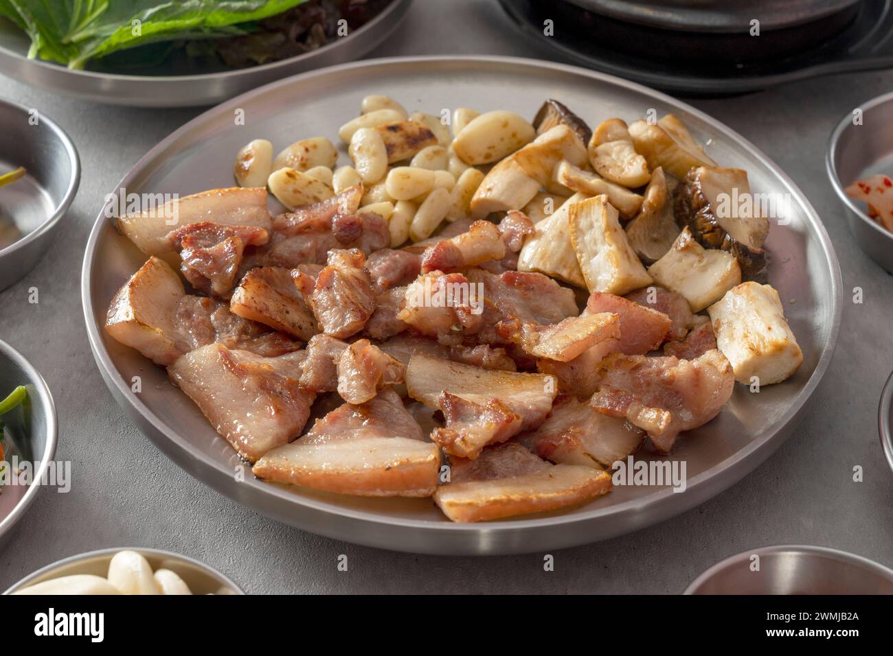 Grilled Korean-Style Marinated Pork Belly Slices