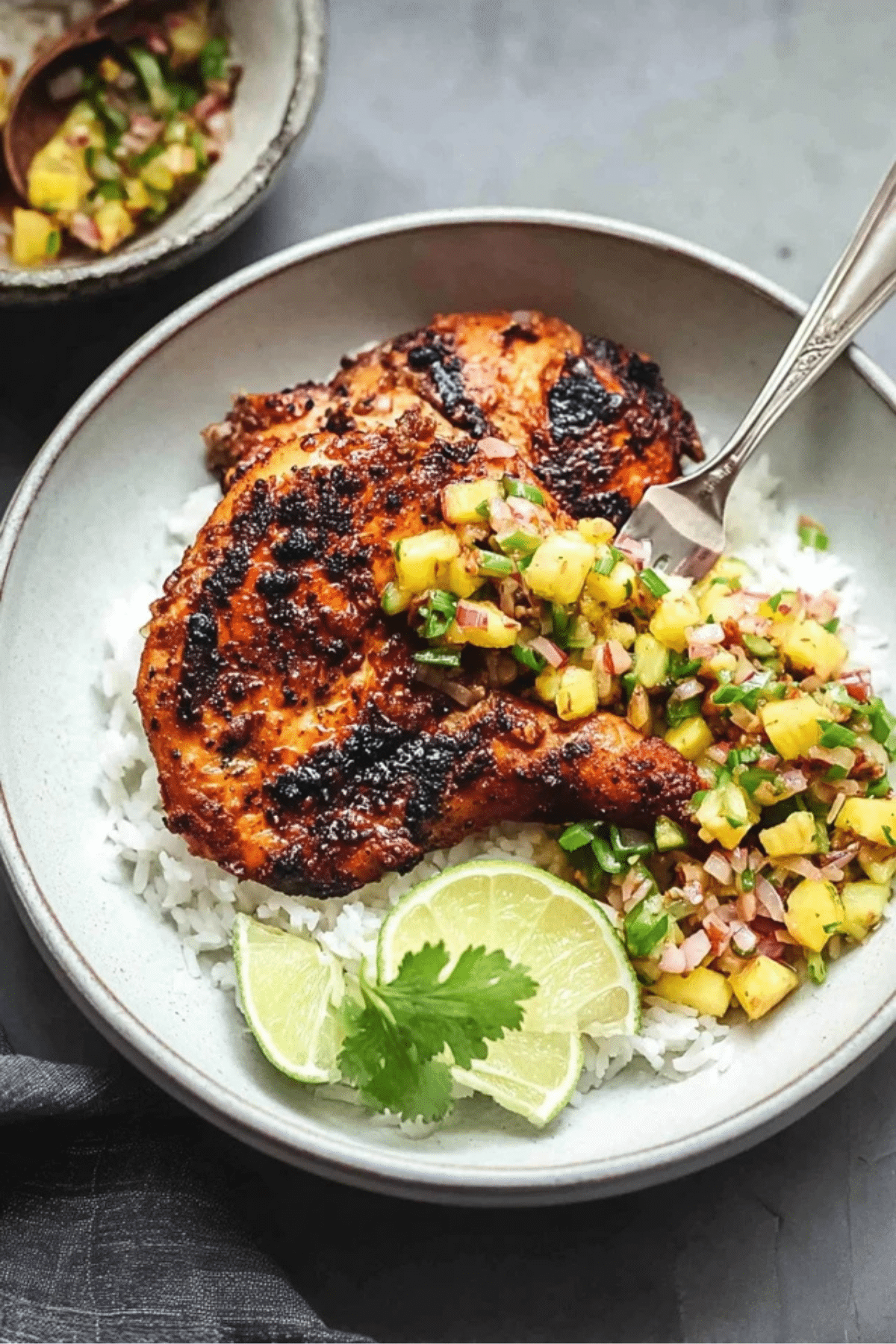 Sautéed Caribbean Jerk Chicken with Pineapple Salsa