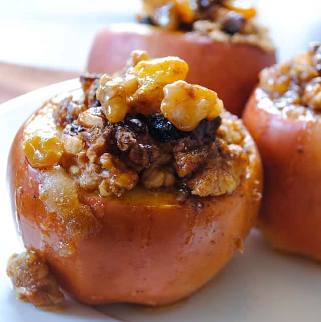 Baked Charoset-Stuffed Apples with Walnut and Cinnamon