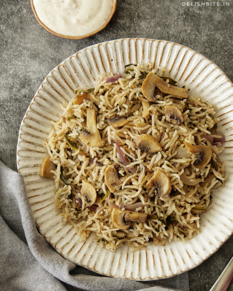Sautéed Mushroom and Spinach Rice Bowl with Soy-Ginger Glaze