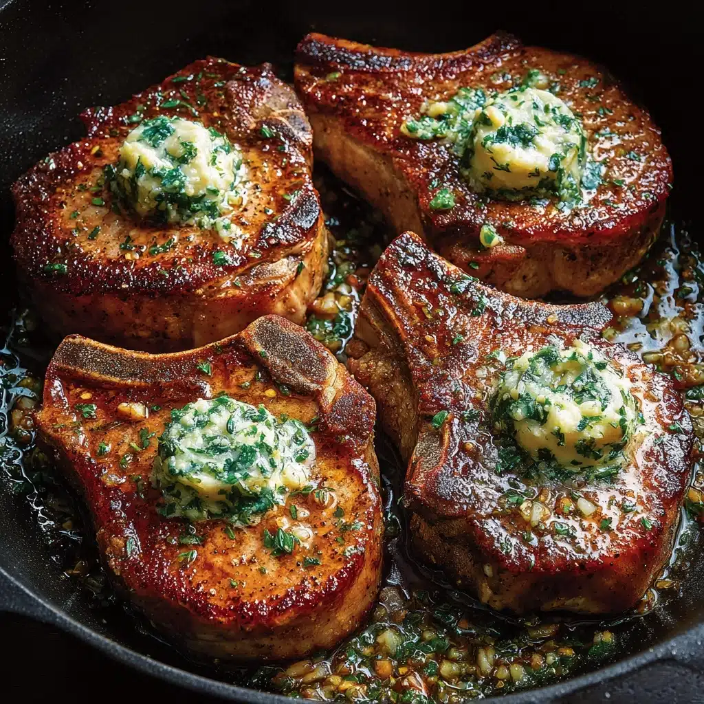 Pan-Seared Pork Chops with Garlic-Butter Sauce
