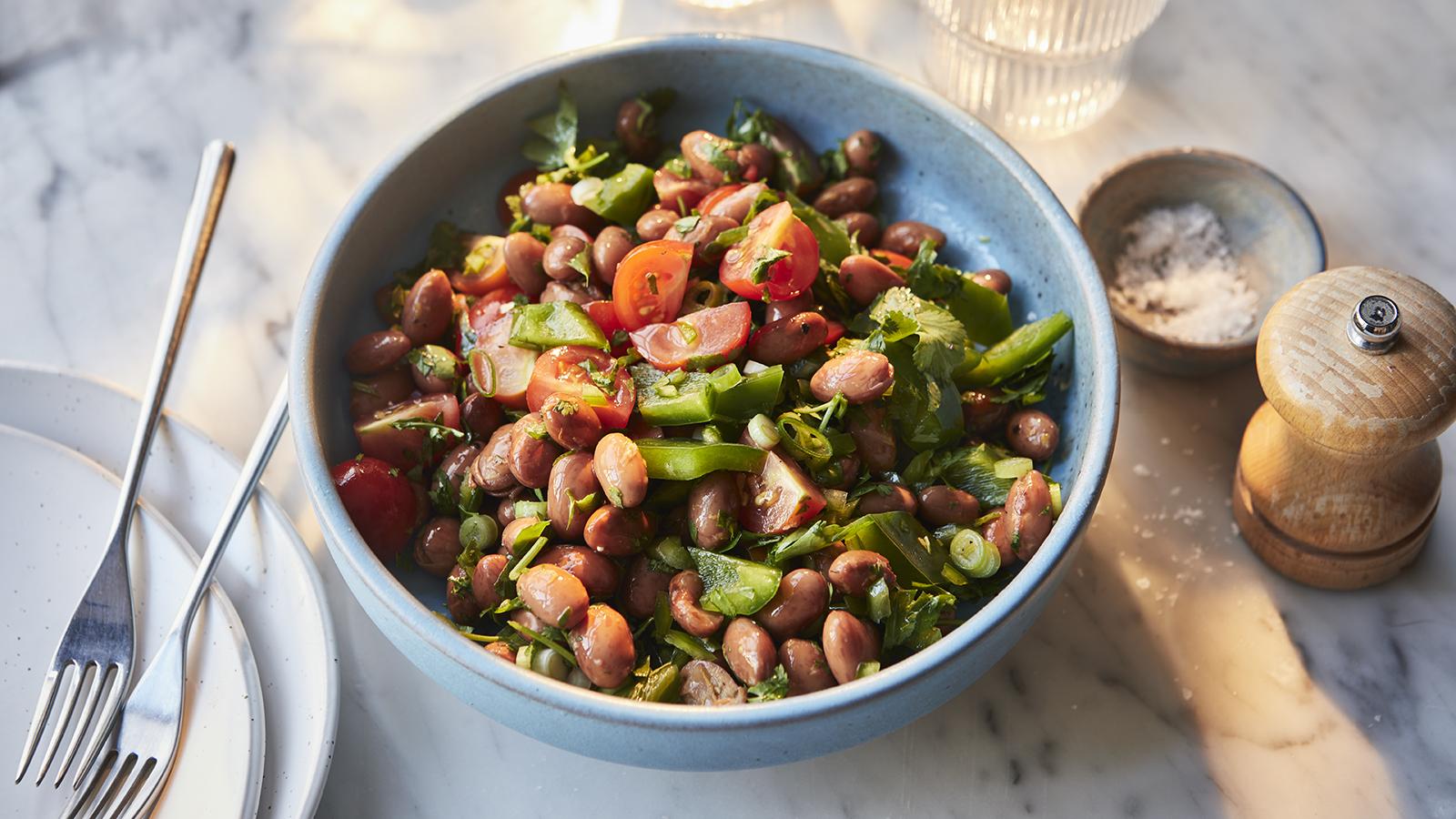 Cajun-Spiced White Bean Salad with Lemon-Herb Dressing