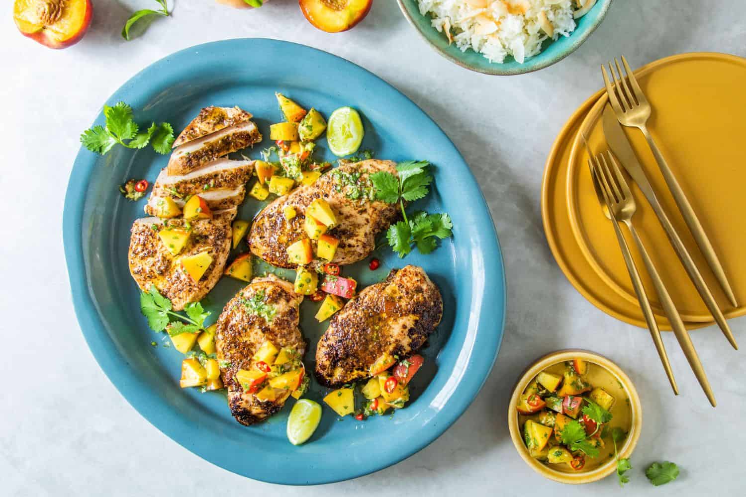 Spiced Brazilian Curry Chicken with Fresh Herbs