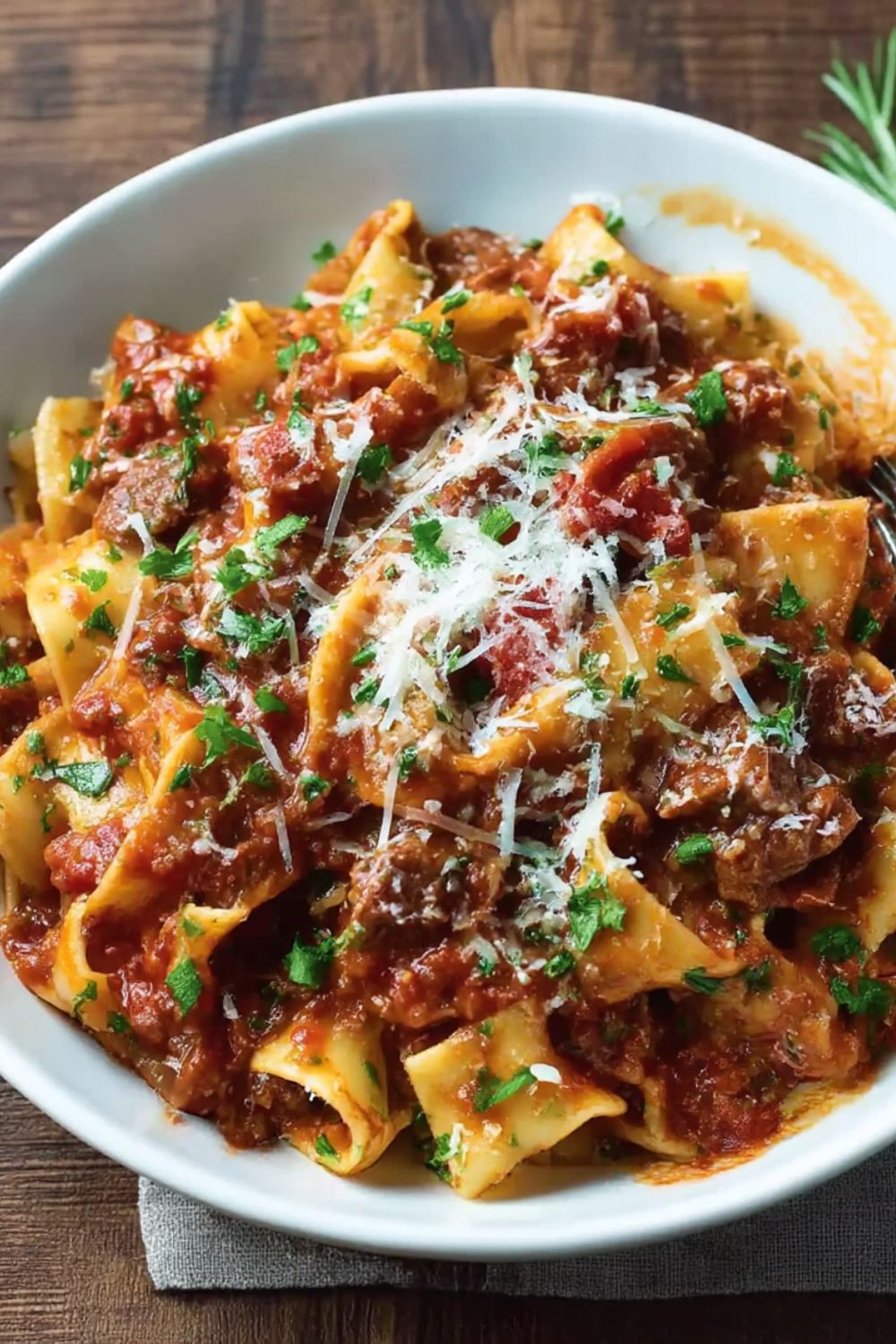 Slow-Cooked Beef Ragu with Pappardelle