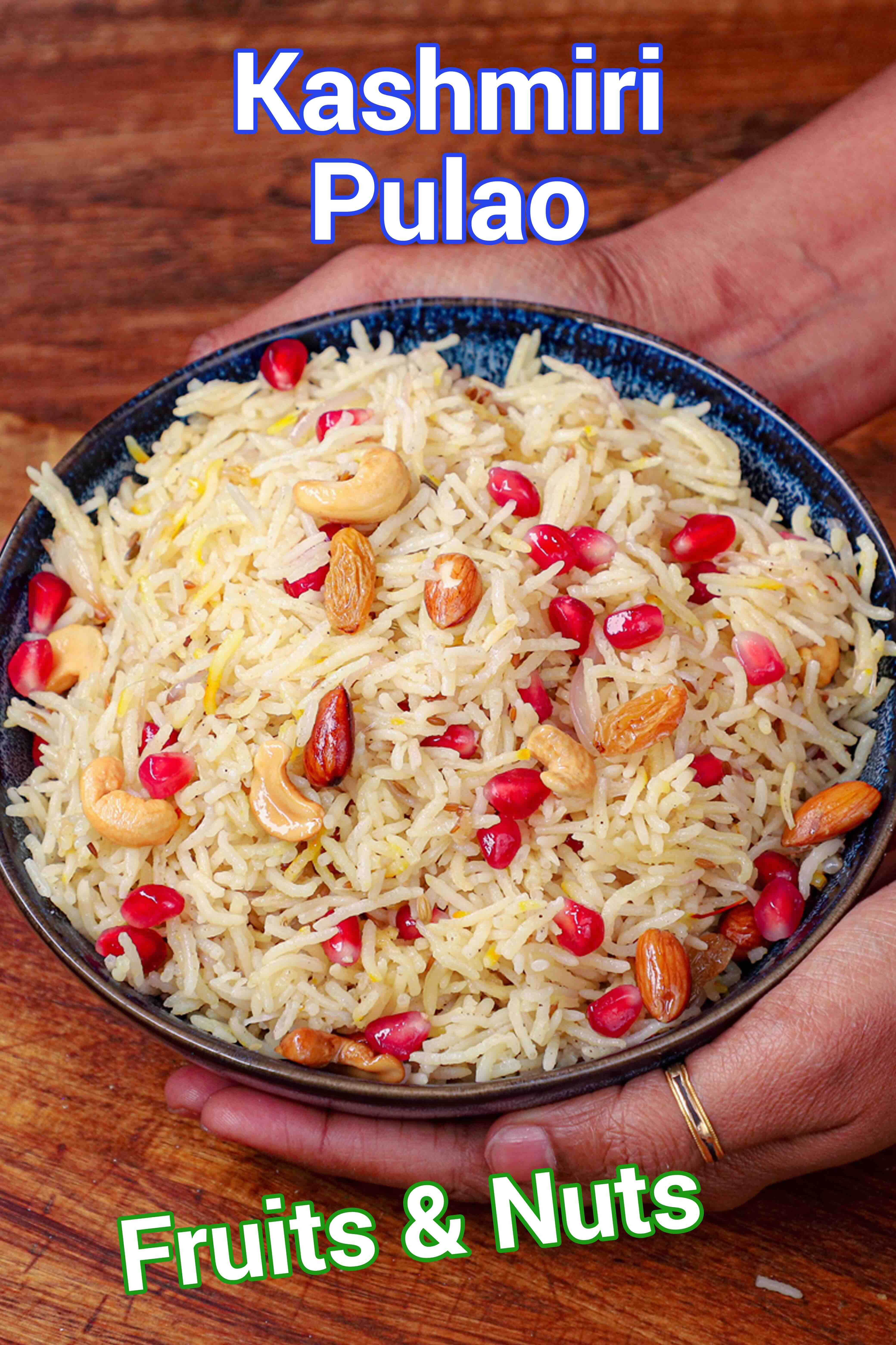 Kashmiri Spiced Vegetable Pulao with Saffron and Nuts