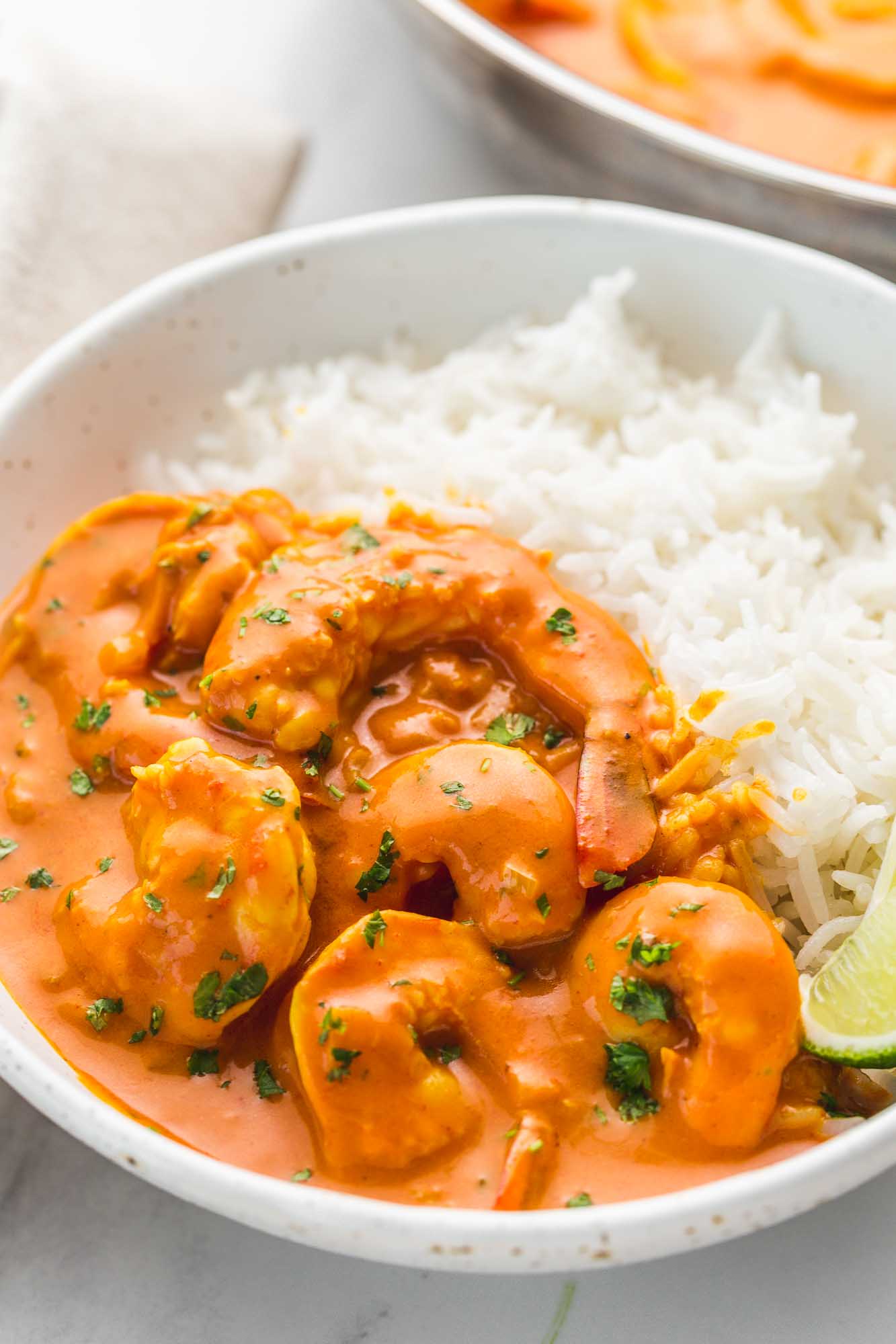 Coconut-Lime Shrimp Curry with Jasmine Rice