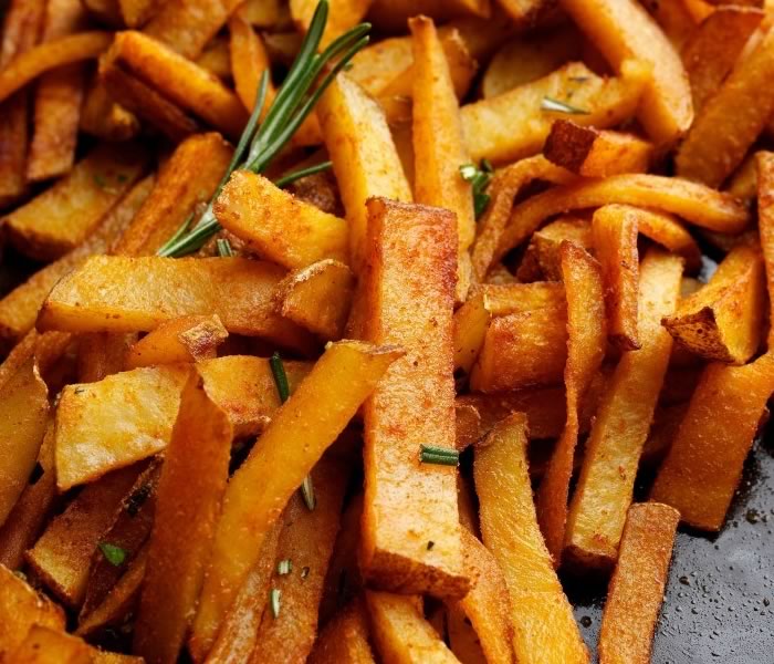 Crisp Sheet Pan French Fries with Garlic and Smoked Paprika