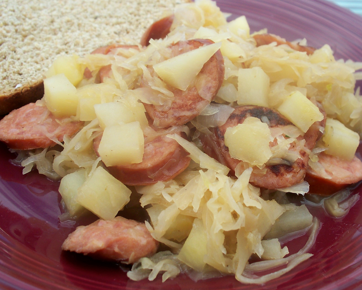 Ohio-Style Sausage and Sauerkraut Skillet