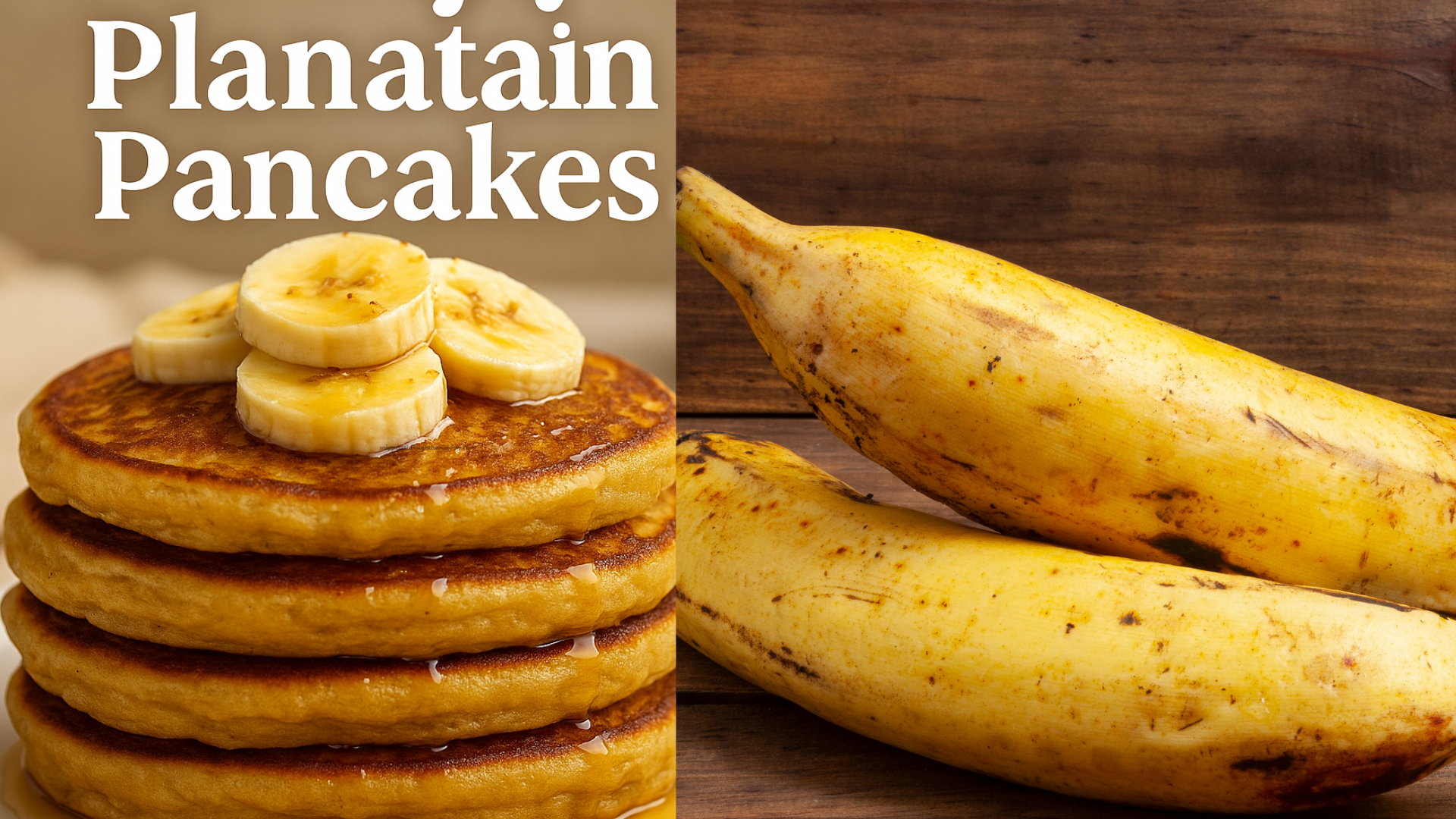 Caribbean Rum-Glazed Plantain Pancakes