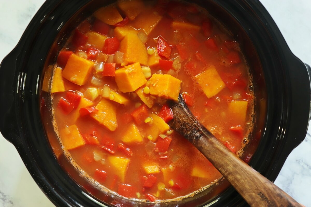 Slow Cooker Moroccan-Spiced Chickpea Stew