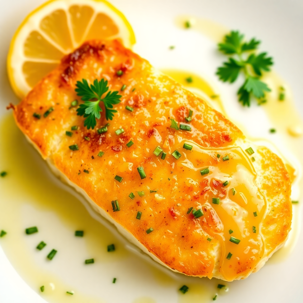 Seared Fresh Catch with Lemon-Herb Butter