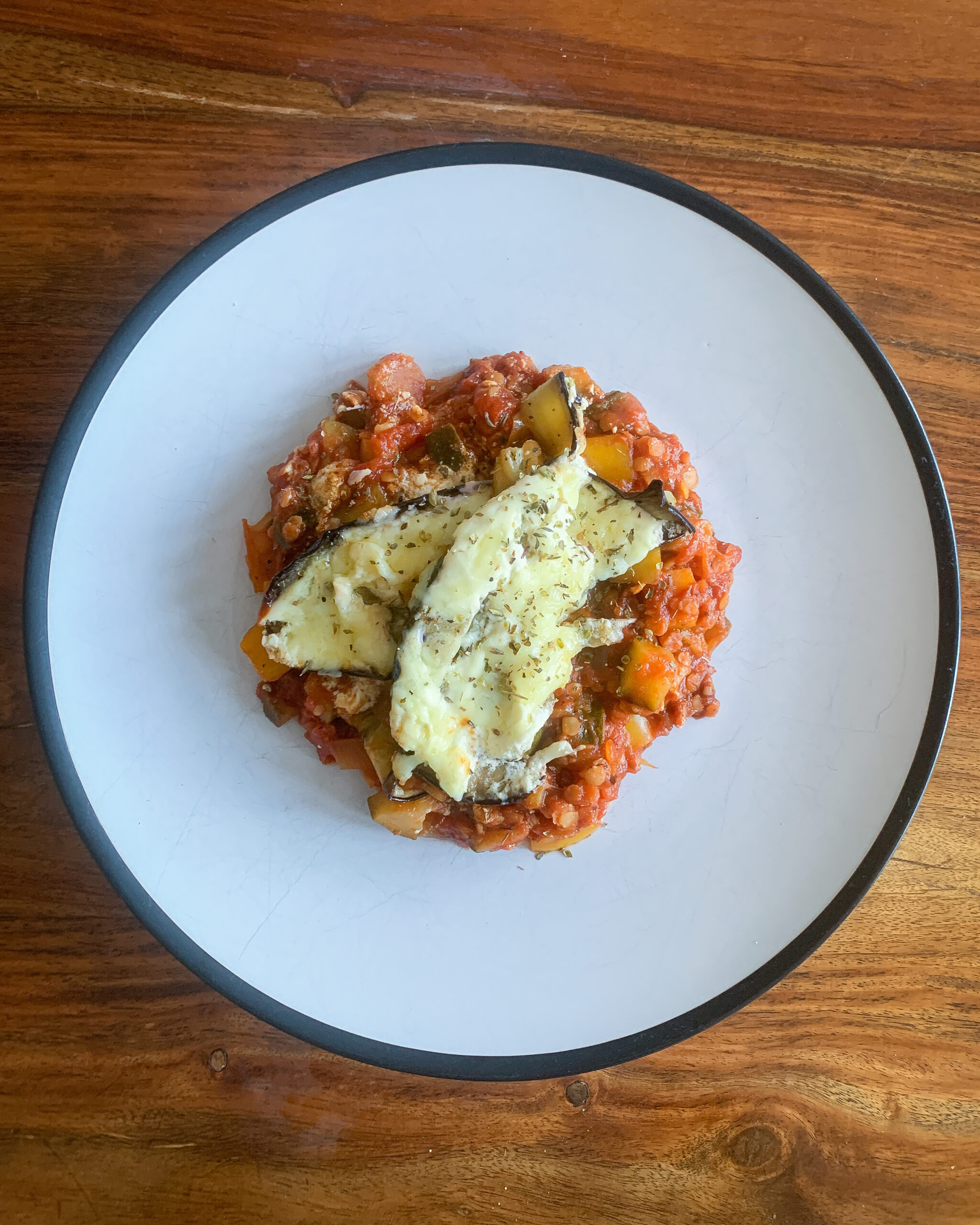 Layered High-Stacked Vegetable Moussaka with Bechamel