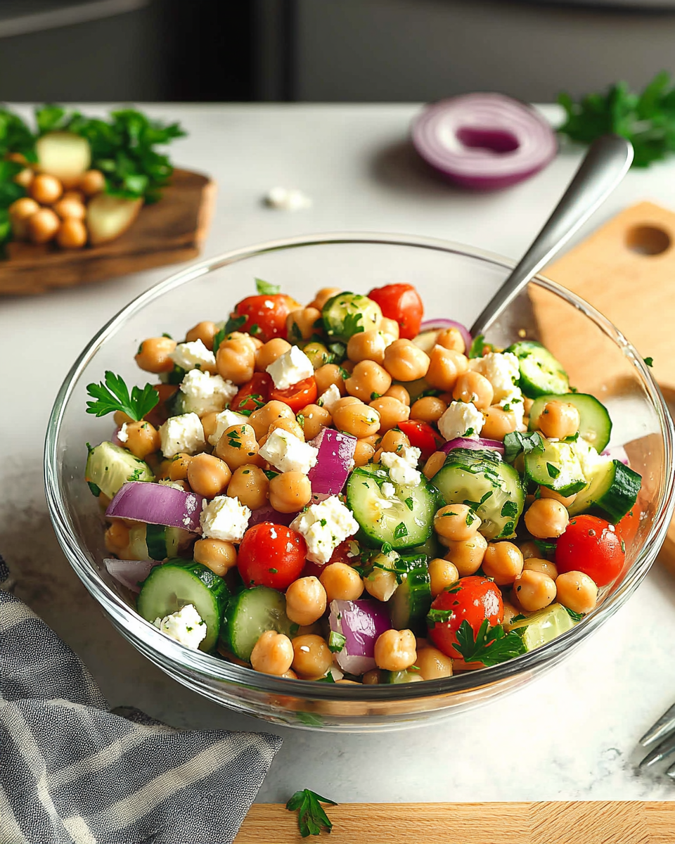Mediterranean Chickpea and Fresh Herb Salad