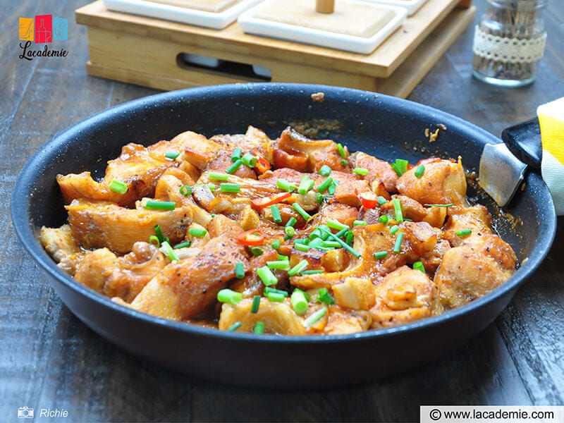 Caramelized Fish in Vietnamese Clay Pot with Ginger and Scallions