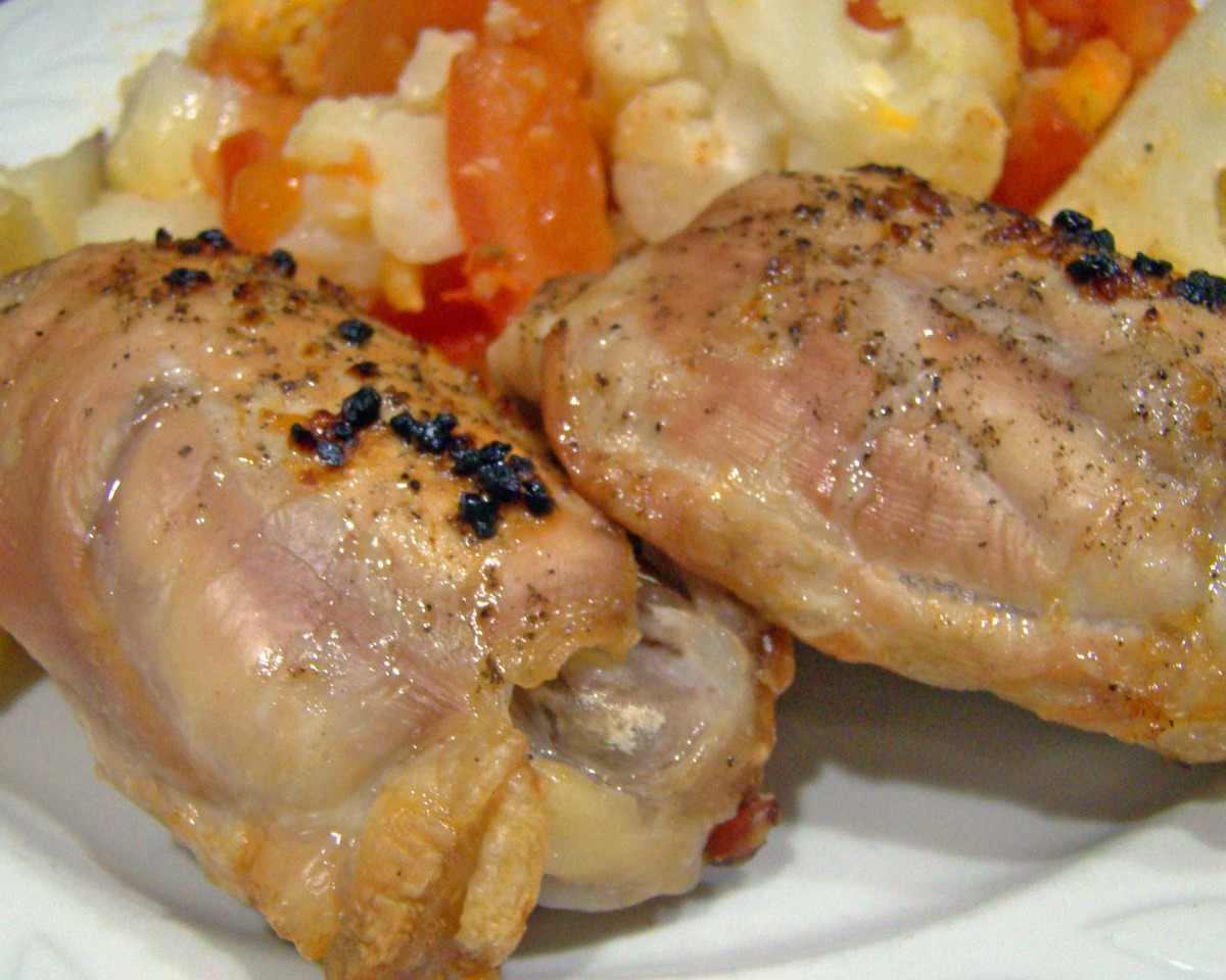 Oven-Roasted Lemon Garlic Herb Chicken Thighs