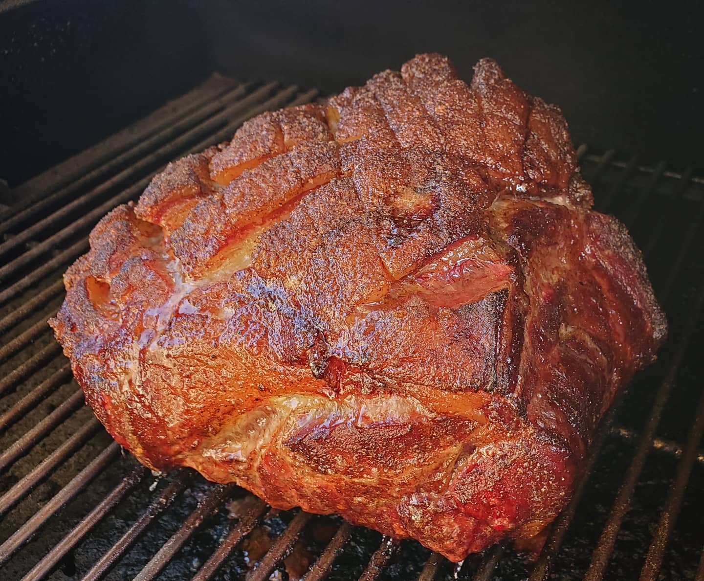 Smoked Paprika and Maple-Glazed Pork Shoulder on Pellet Grill